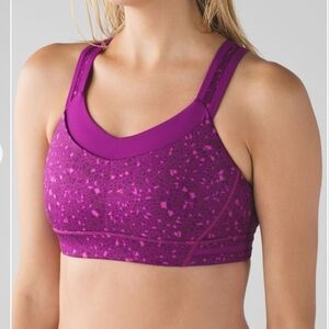 Lululemon Rack Pack Bra Paradise Geo Regal Plum Multi Regal Plum Size 2